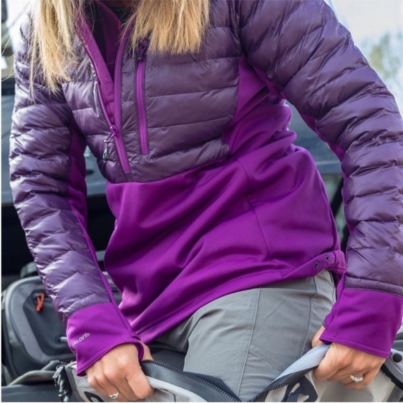 Simms Women’s ExStream BiComp Hooded Jacket Purple Size XS PrimaLoft - Picture 13 of 14